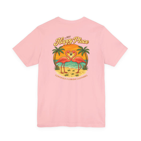 My Happy Place Flamingos & Sea Turtles T-Shirt