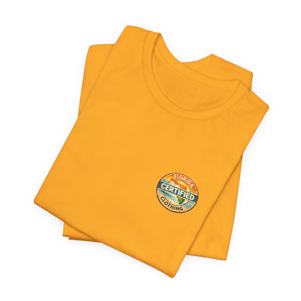 Florida Certified Clothing Tee — Vintage Beach Graphic Short Sleeve Shirt