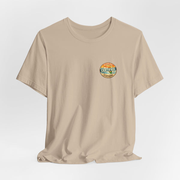 Florida Certified Clothing Tee — Vintage Beach Graphic Short Sleeve Shirt