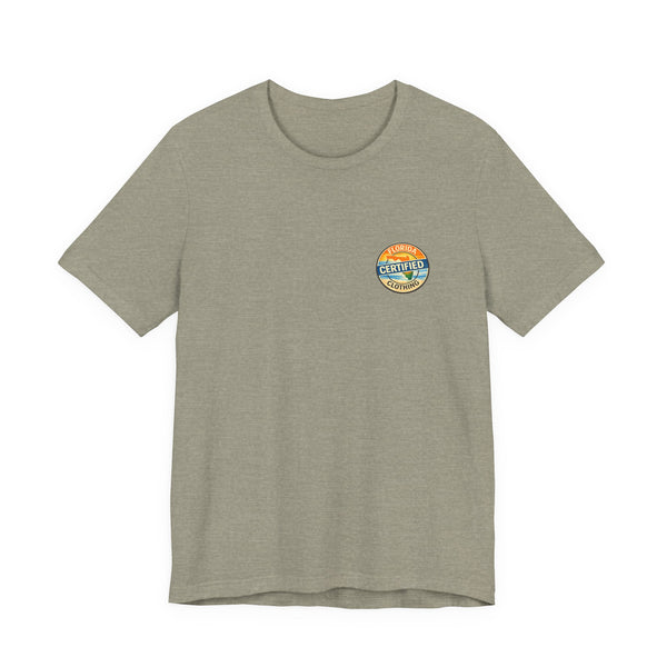 Florida Rocket Tee — "Certified" Space Shuttle Palm Tree T-Shirt