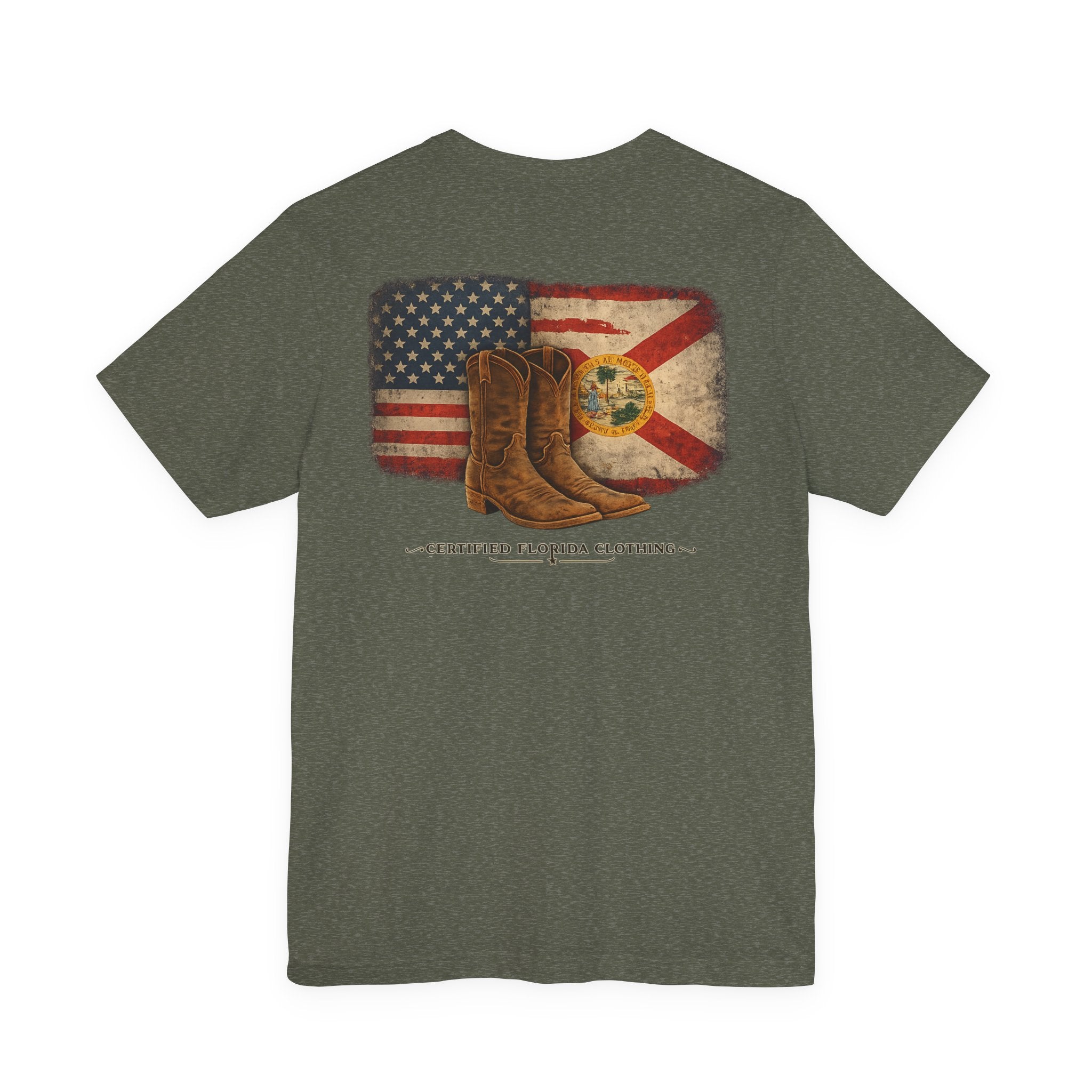 Florida Boots Vintage Flag T-Shirt — Certified Florida Clothing