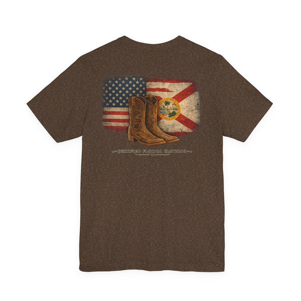 Florida Boots Vintage Flag T-Shirt — Certified Florida Clothing