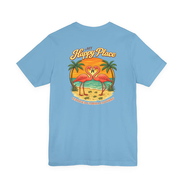 My Happy Place Flamingos & Sea Turtles T-Shirt