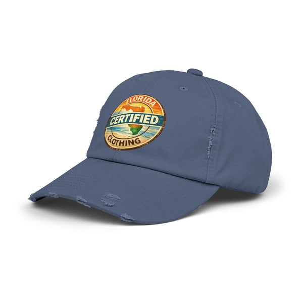 Florida Certified Distressed Cap — Vintage Beach Logo Hat