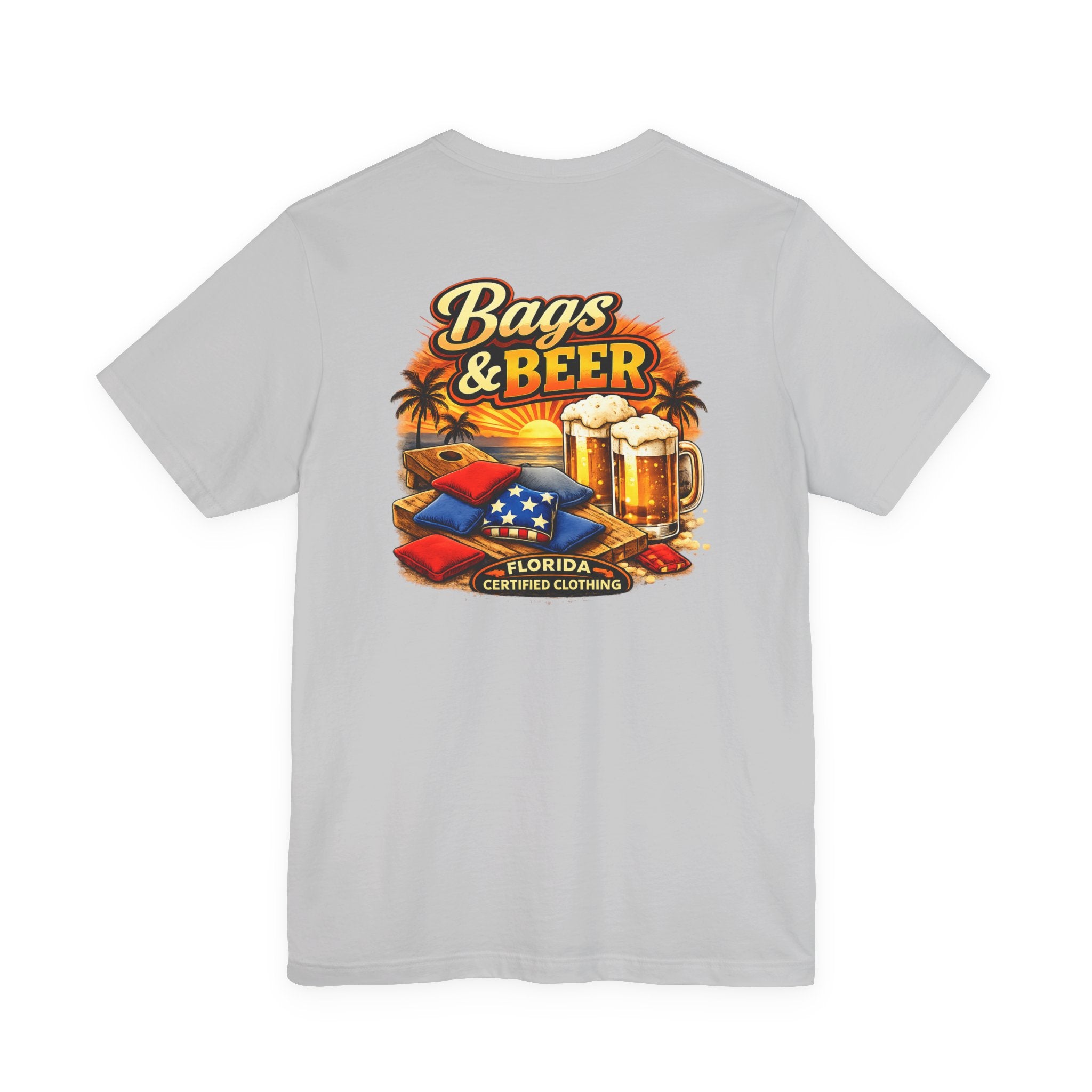 Bags and Beer Cornhole T-Shirt — Cornhole Game Party Tee