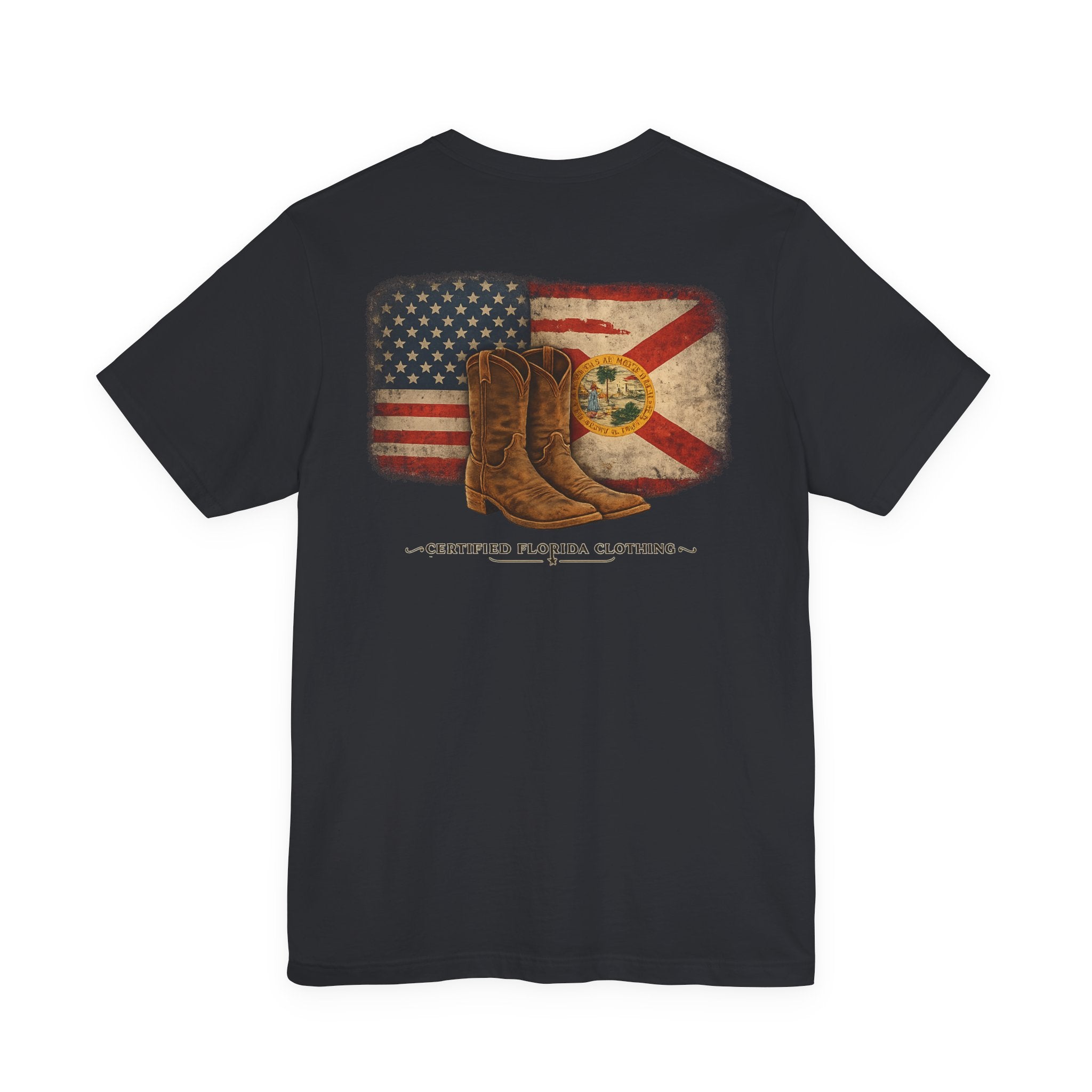 Florida Boots Vintage Flag T-Shirt — Certified Florida Clothing