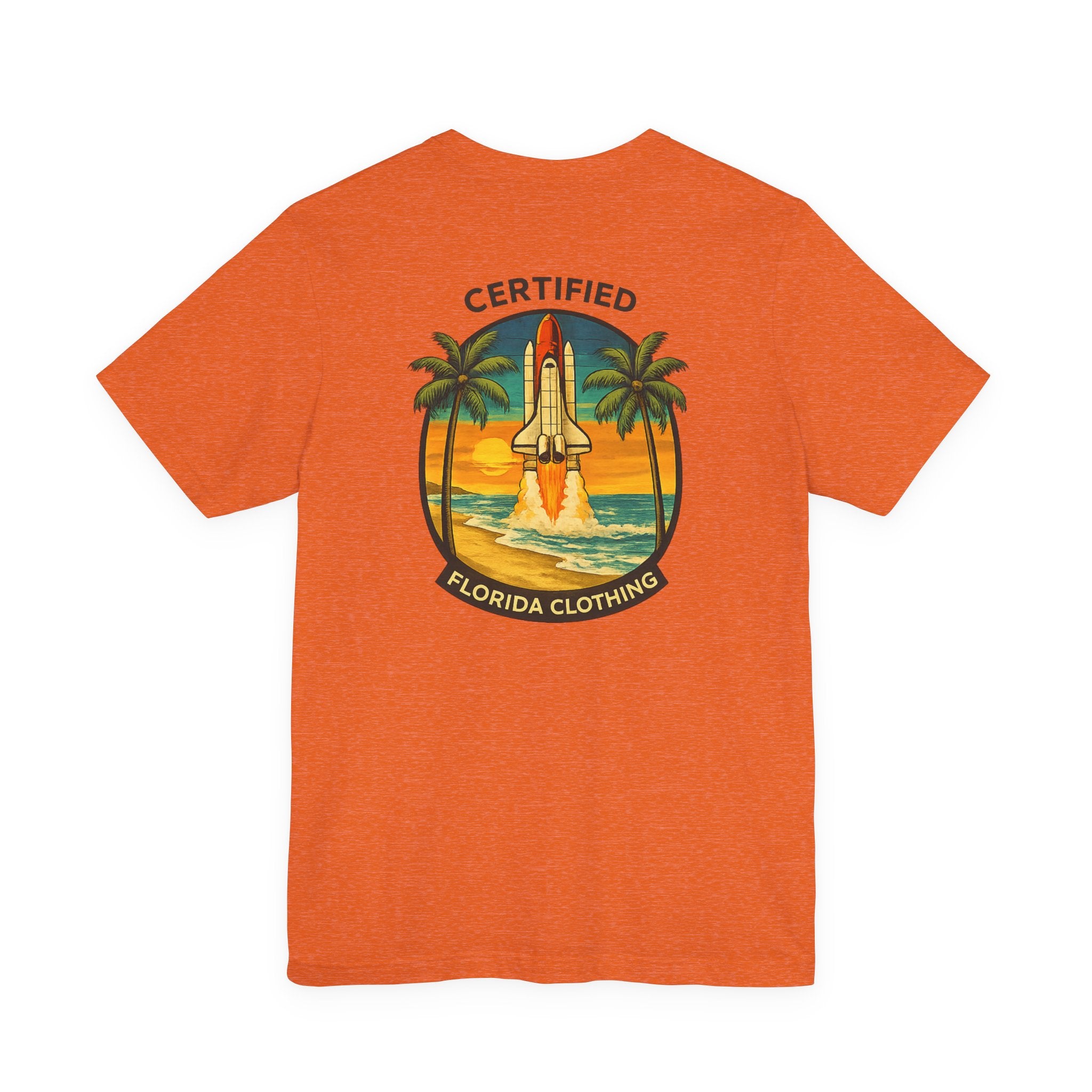 Florida Rocket Tee — "Certified" Space Shuttle Palm Tree T-Shirt