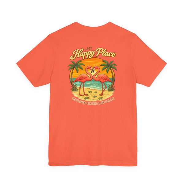 My Happy Place Flamingos & Sea Turtles T-Shirt