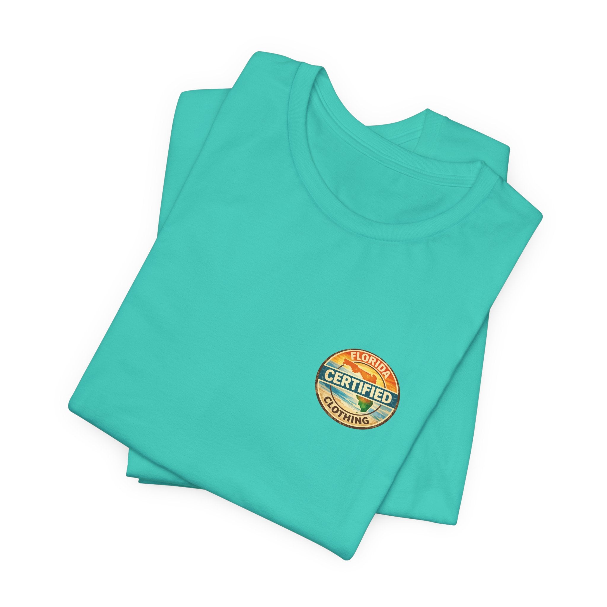 Florida Certified Clothing Tee — Vintage Beach Graphic Short Sleeve Shirt