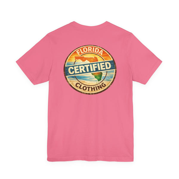 Florida Certified Clothing Tee — Vintage Beach Graphic Short Sleeve Shirt