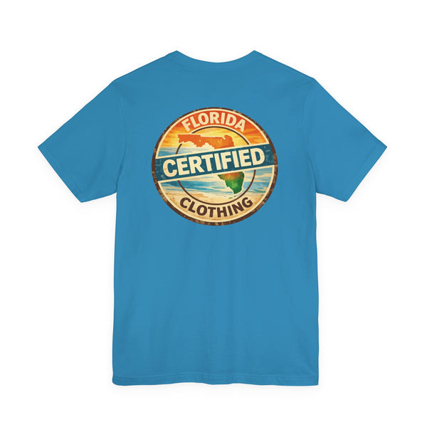 Florida Certified Clothing Tee — Vintage Beach Graphic Short Sleeve Shirt