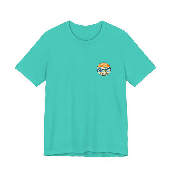 Florida Sandbar Weekends T-Shirt — Retro Beach Palm Sunset Tee