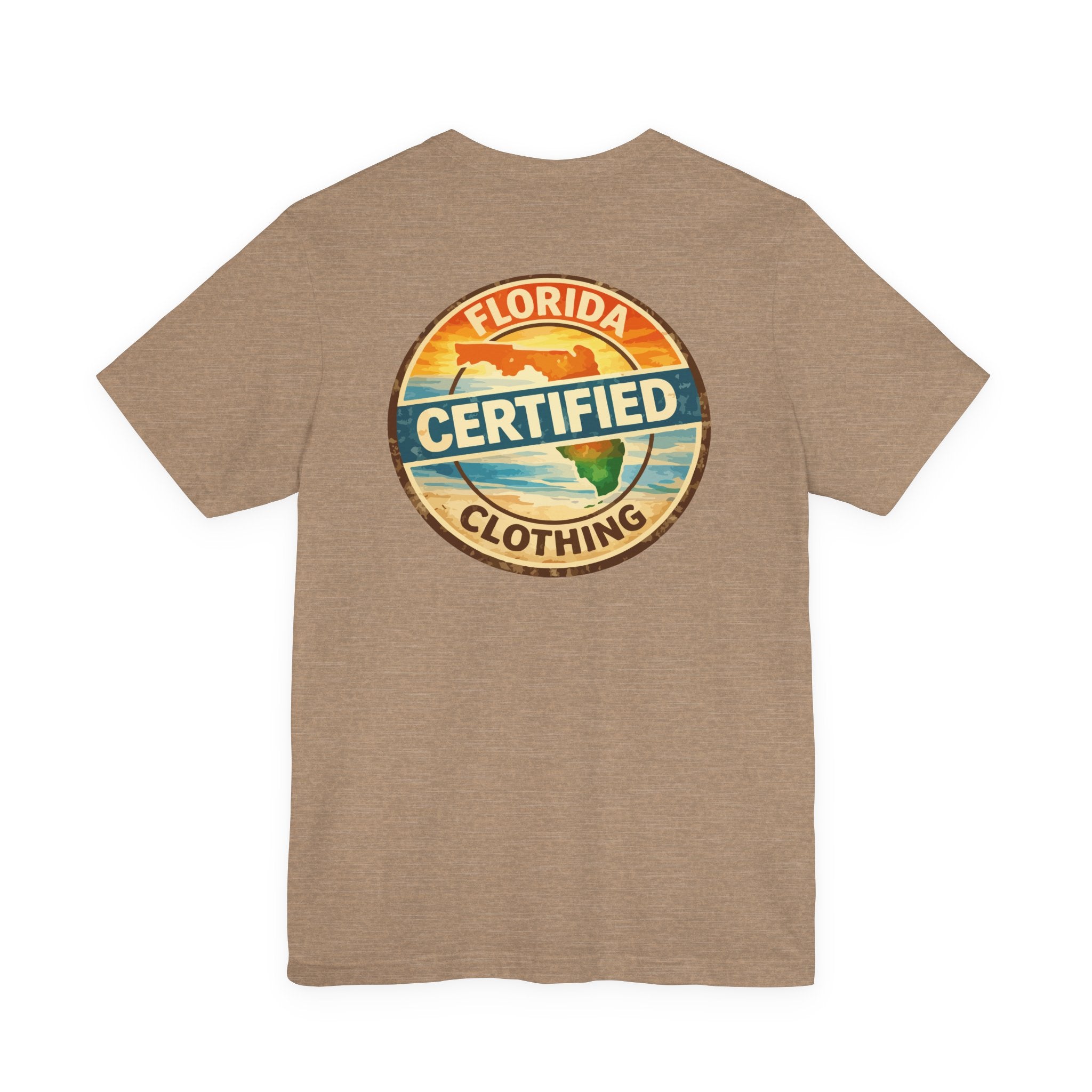 Florida Certified Clothing Tee — Vintage Beach Graphic Short Sleeve Shirt