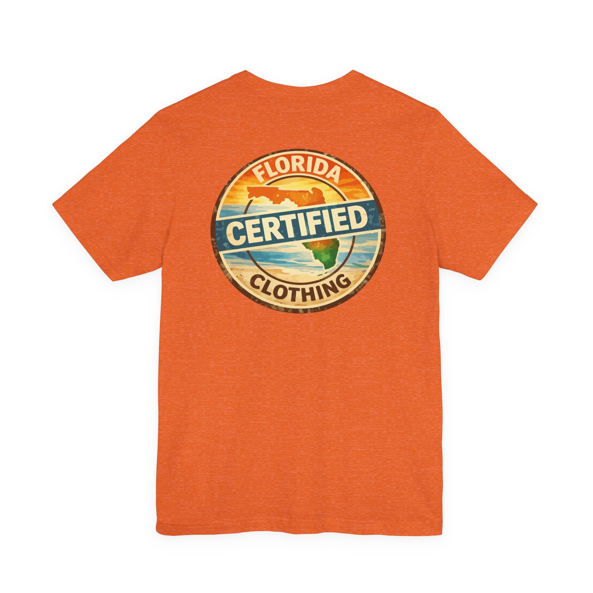 Florida Certified Clothing Tee — Vintage Beach Graphic Short Sleeve Shirt