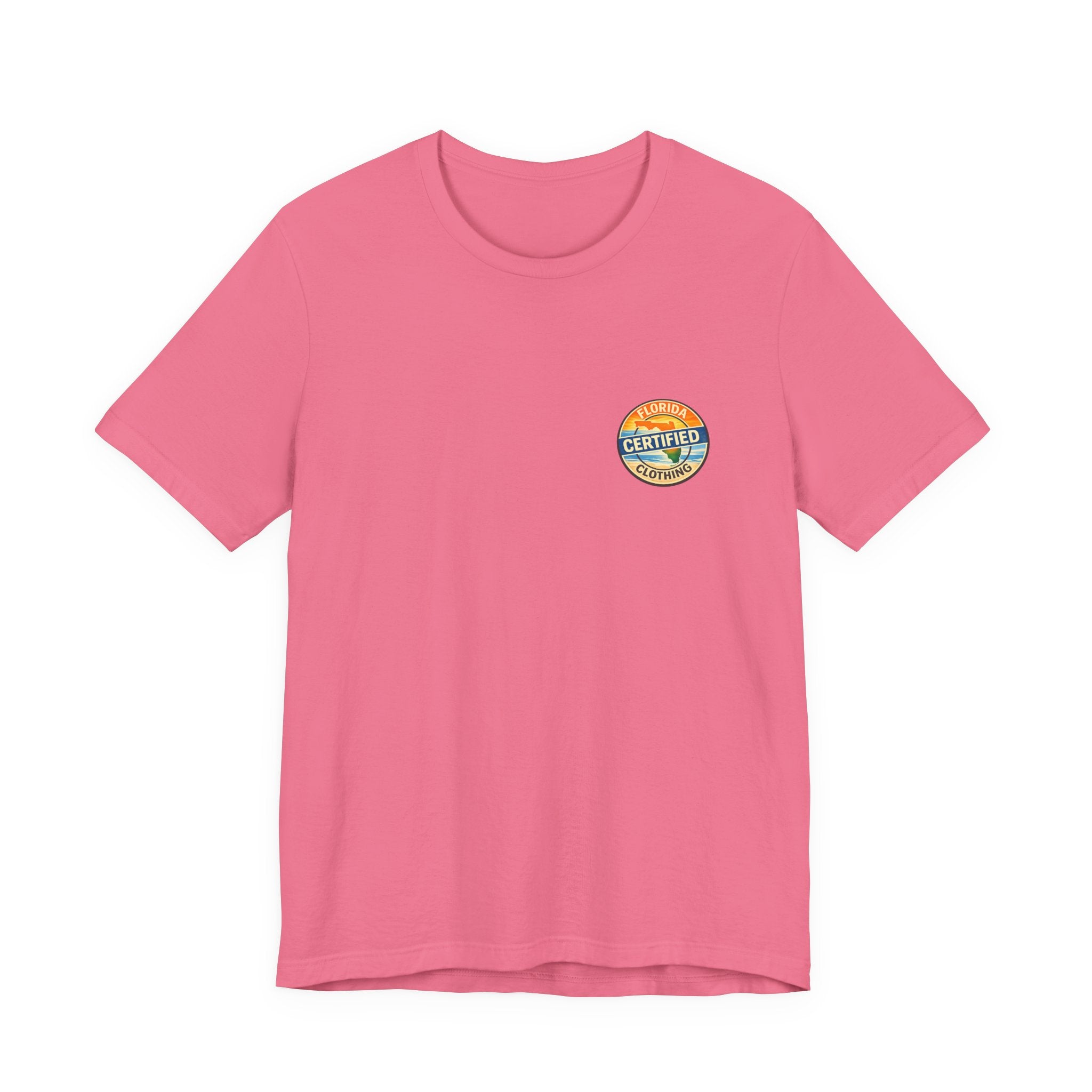 Cornhole T-Shirt — "Sinkin' & Drinkin'" Tropical Sunset Game Tee