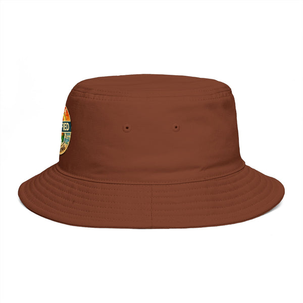 Florida Certified Clothing Bucket Hat — Retro Sunset Logo Beach Hat