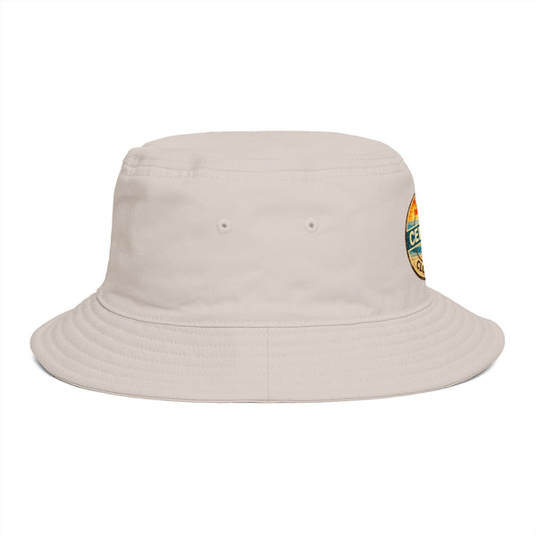 Florida Certified Clothing Bucket Hat — Retro Sunset Logo Beach Hat