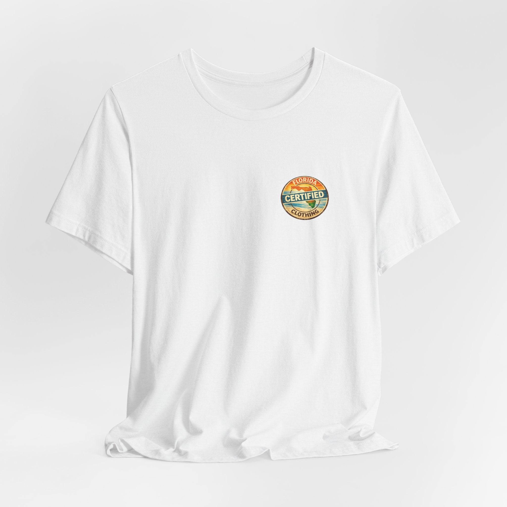 Florida Certified Clothing Tee — Vintage Beach Graphic Short Sleeve Shirt