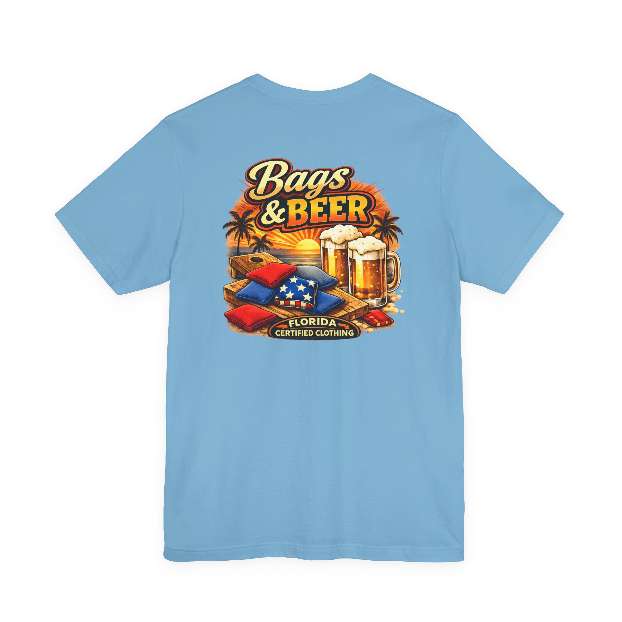 Bags and Beer Cornhole T-Shirt — Cornhole Game Party Tee