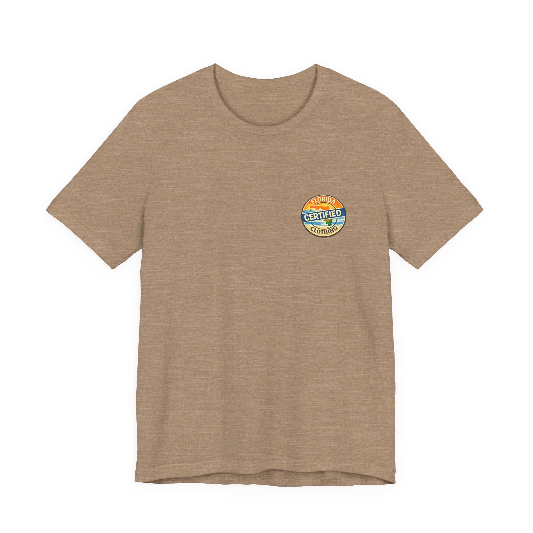 Cornhole T-Shirt — "Sinkin' & Drinkin'" Tropical Sunset Game Tee