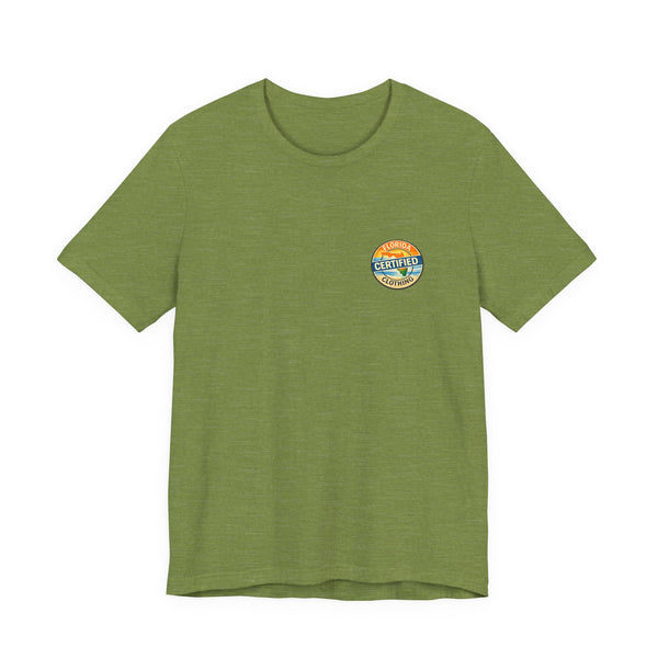 Florida Rocket Tee — "Certified" Space Shuttle Palm Tree T-Shirt