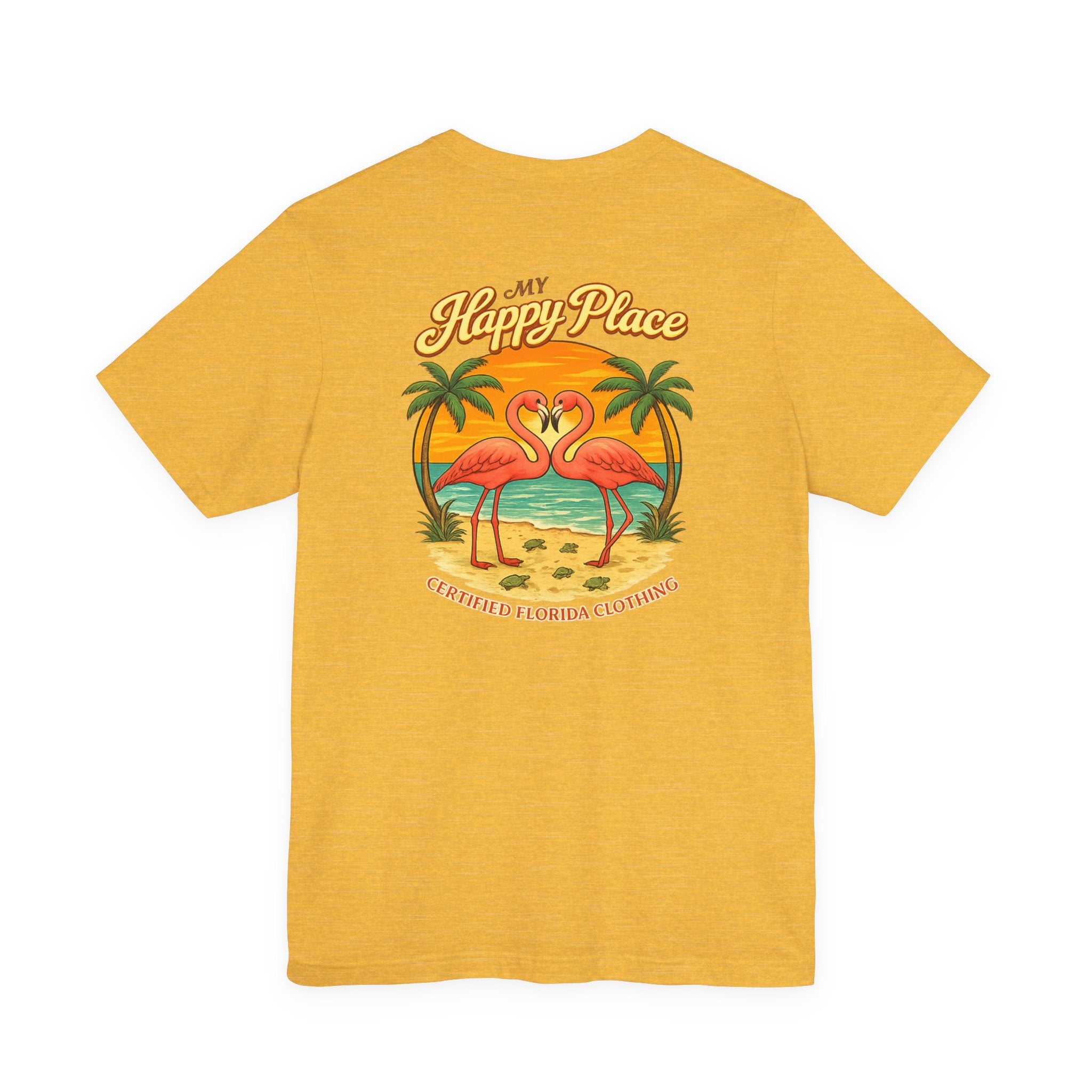 My Happy Place Flamingos & Sea Turtles T-Shirt