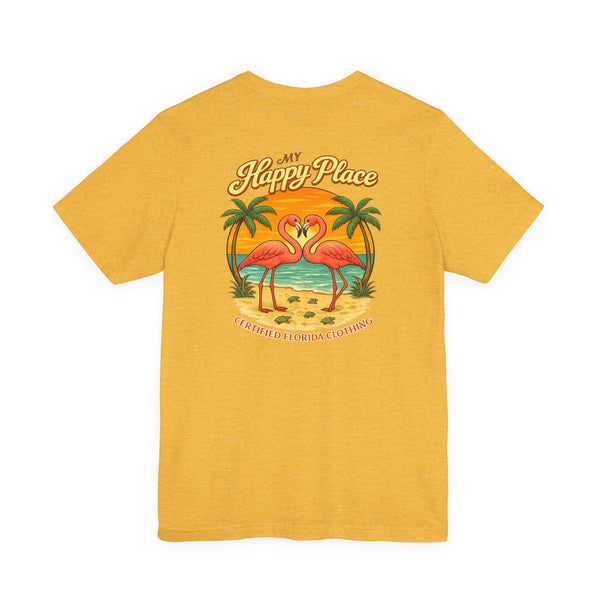 My Happy Place Flamingos & Sea Turtles T-Shirt