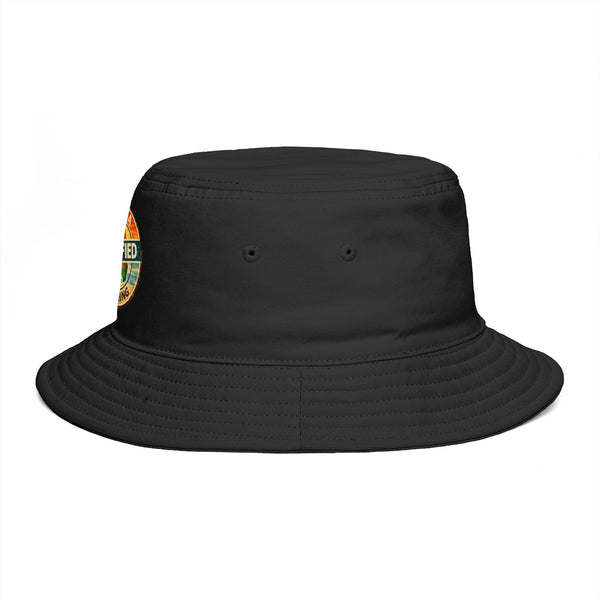 Florida Certified Clothing Bucket Hat — Retro Sunset Logo Beach Hat