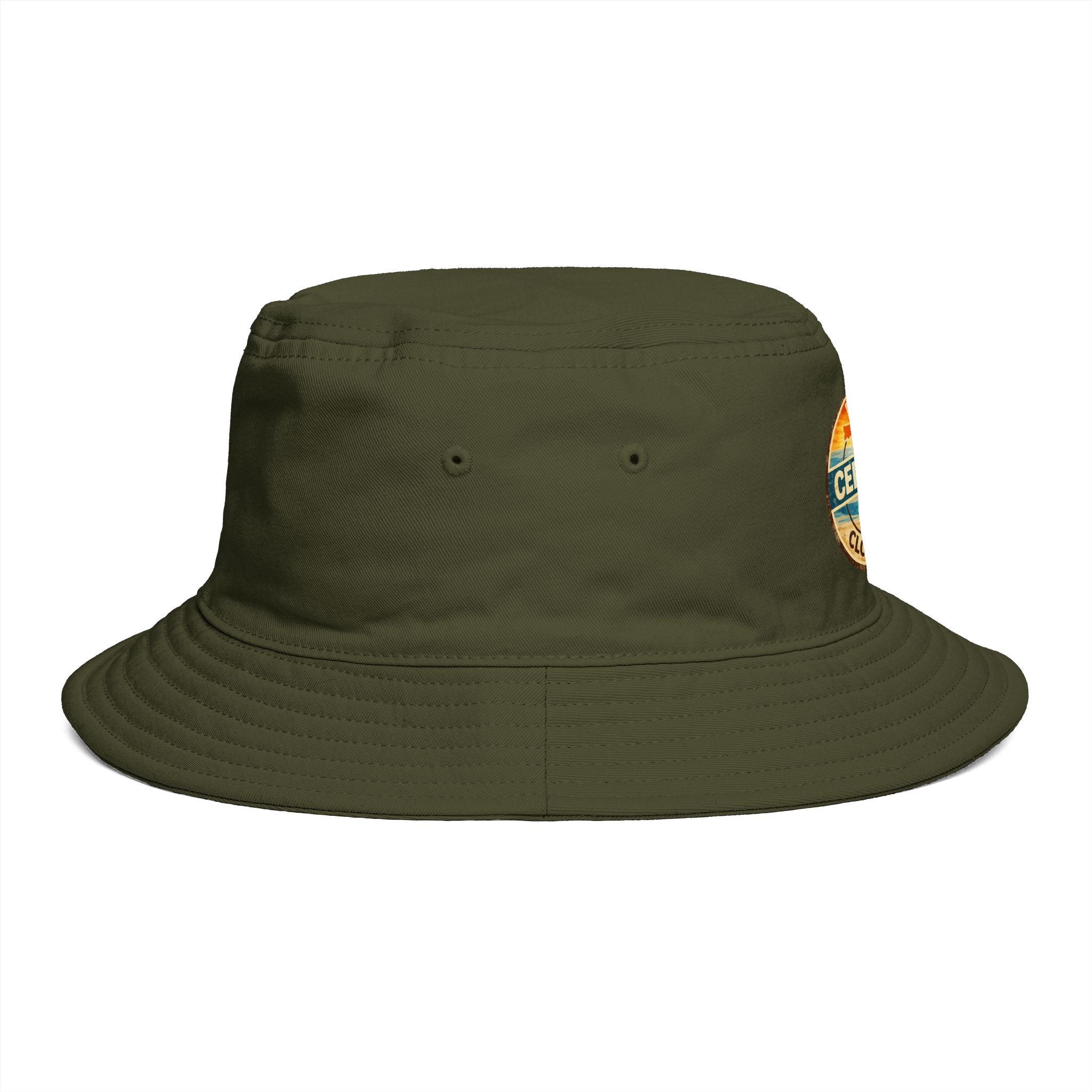 Florida Certified Clothing Bucket Hat — Retro Sunset Logo Beach Hat