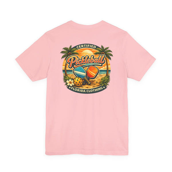 Pickleball Florida T-Shirt — Certified Pickleball Retro Beach Tee