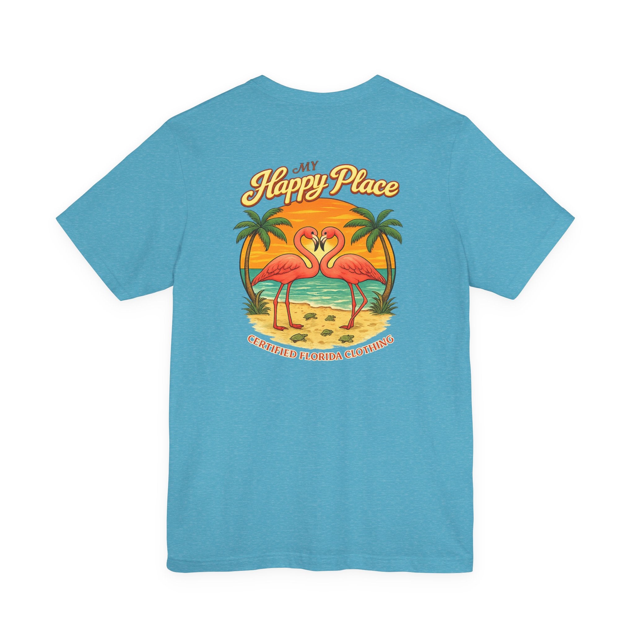 My Happy Place Flamingos & Sea Turtles T-Shirt