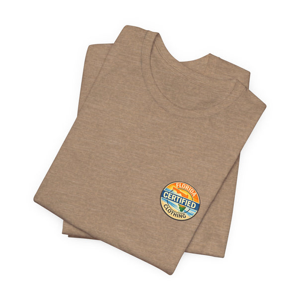 Florida Rocket Tee — "Certified" Space Shuttle Palm Tree T-Shirt