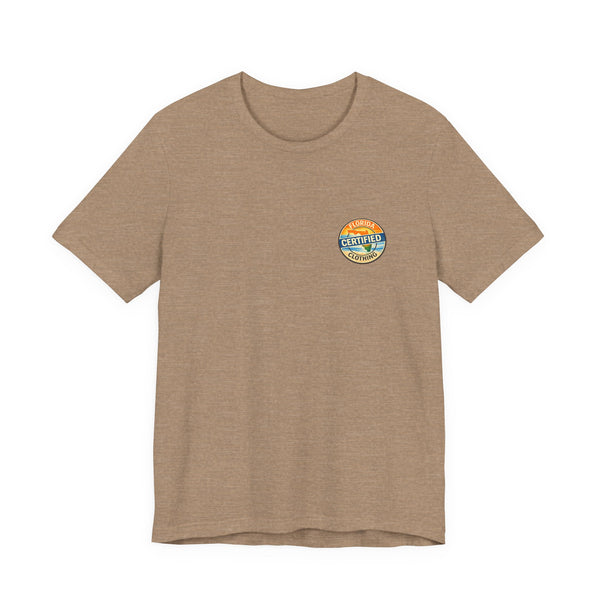 Florida Rocket Tee — "Certified" Space Shuttle Palm Tree T-Shirt
