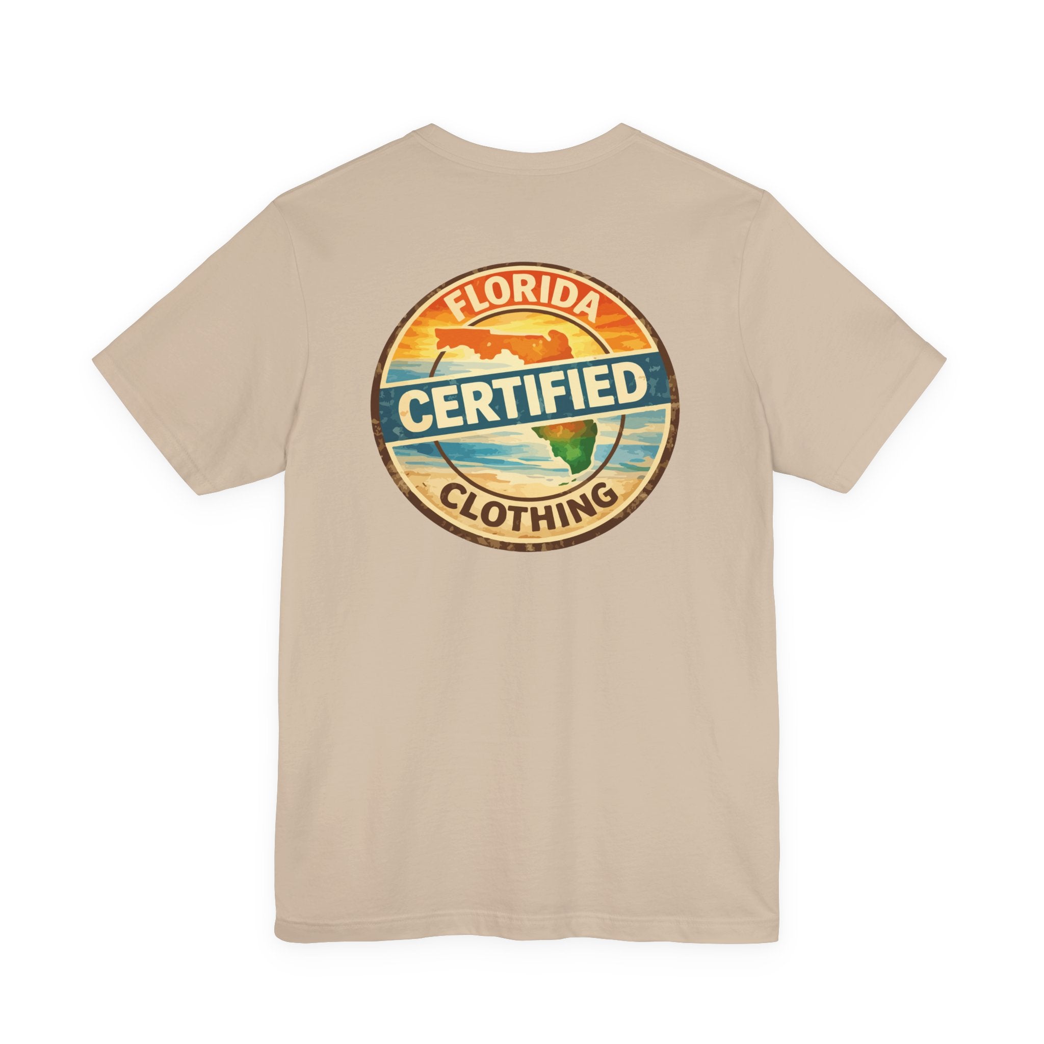 Florida Certified Clothing Tee — Vintage Beach Graphic Short Sleeve Shirt