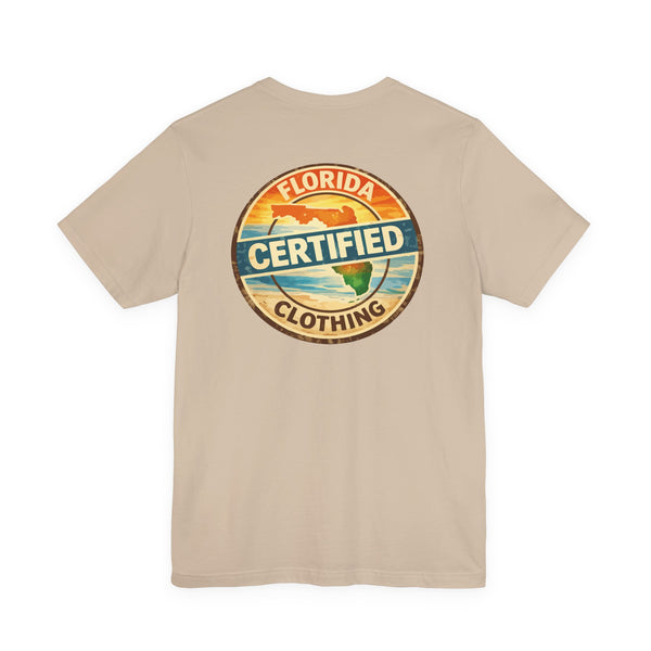 Florida Certified Clothing Tee — Vintage Beach Graphic Short Sleeve Shirt
