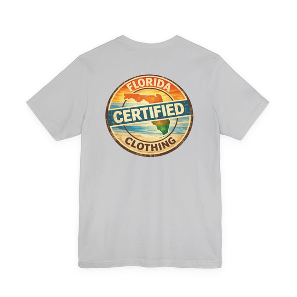 Florida Certified Clothing Tee — Vintage Beach Graphic Short Sleeve Shirt