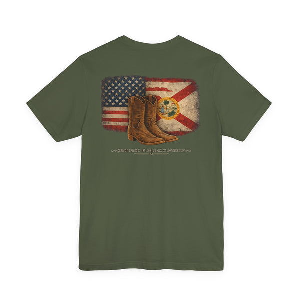 Florida Boots Vintage Flag T-Shirt — Certified Florida Clothing