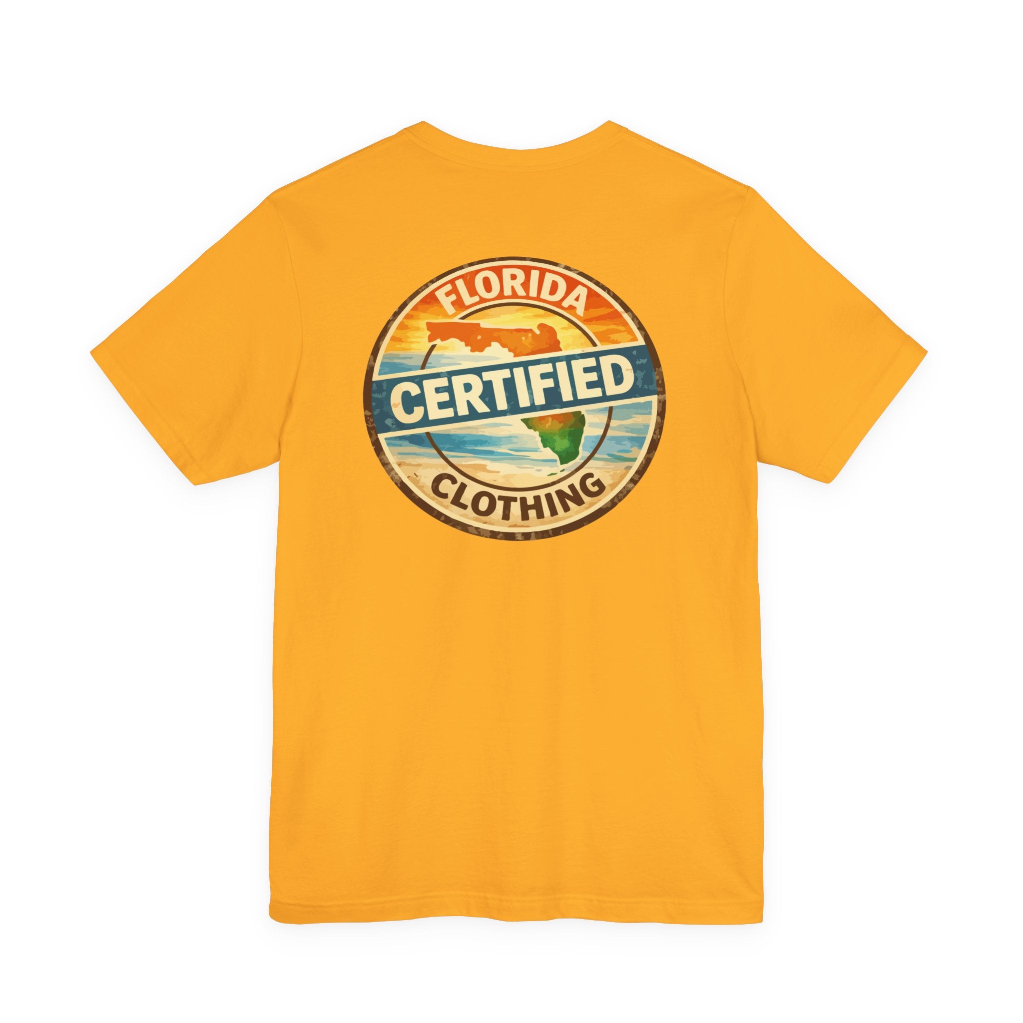 Florida Certified Clothing Tee — Vintage Beach Graphic Short Sleeve Shirt