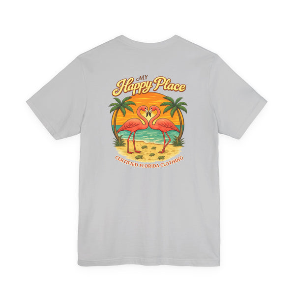 My Happy Place Flamingos & Sea Turtles T-Shirt