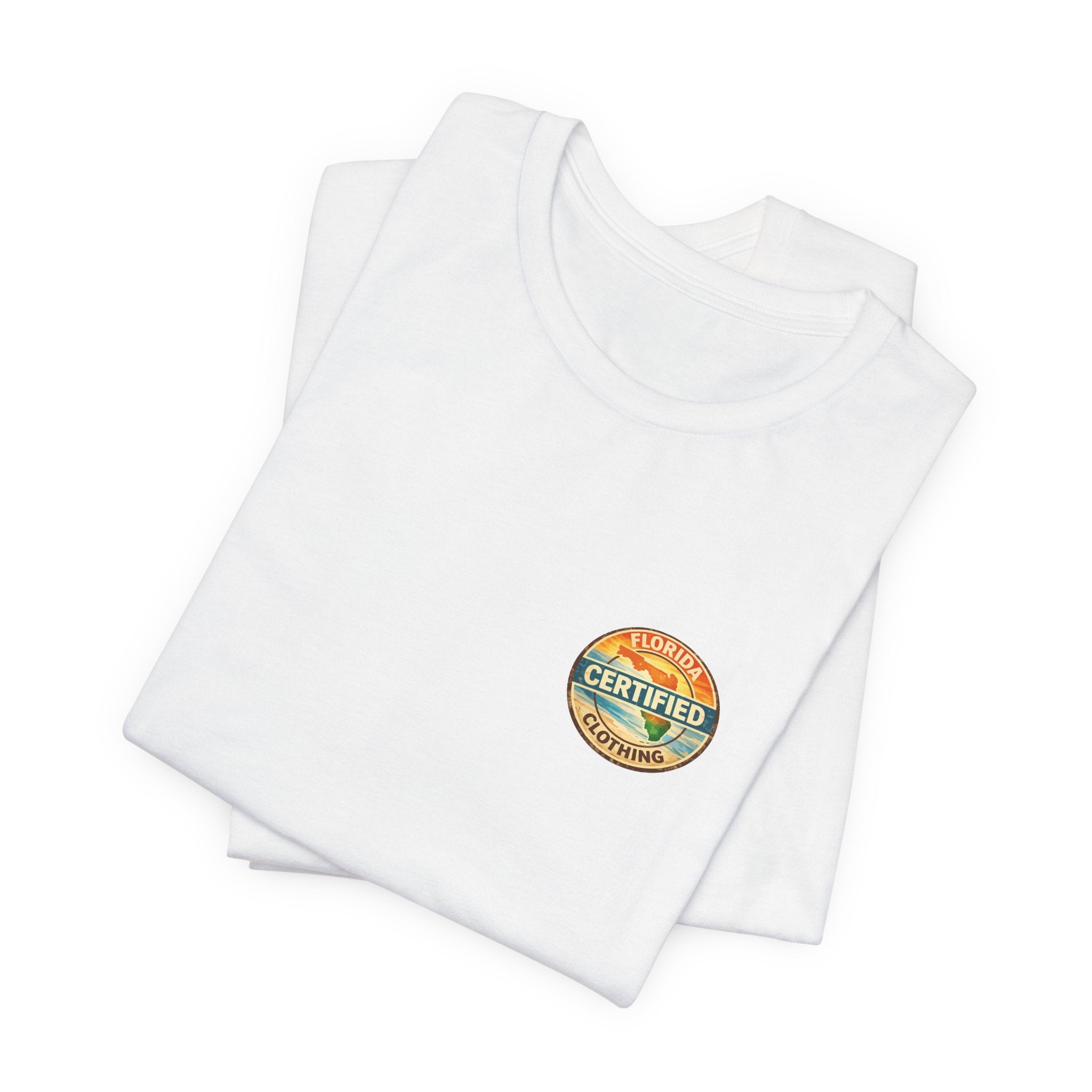 Florida Certified Clothing Tee — Vintage Beach Graphic Short Sleeve Shirt