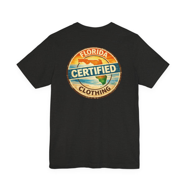 Florida Certified Clothing Tee — Vintage Beach Graphic Short Sleeve Shirt