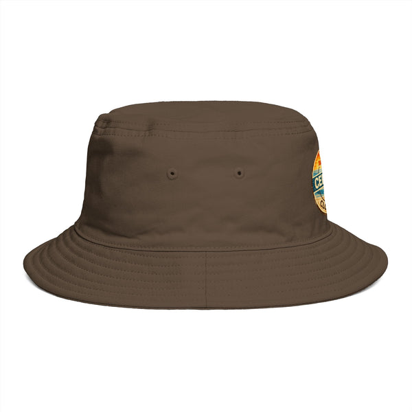 Florida Certified Clothing Bucket Hat — Retro Sunset Logo Beach Hat