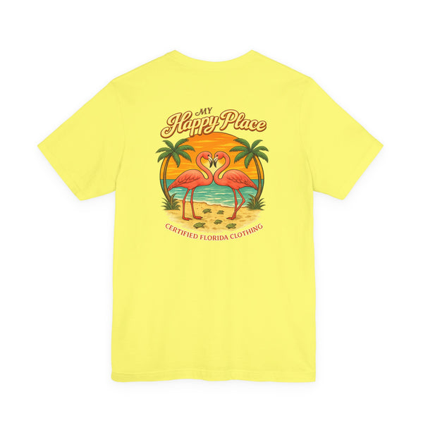 My Happy Place Flamingos & Sea Turtles T-Shirt