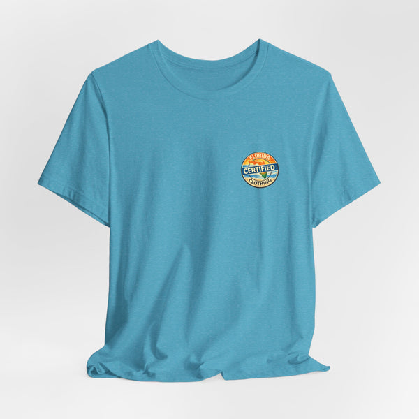 Florida Rocket Tee — "Certified" Space Shuttle Palm Tree T-Shirt