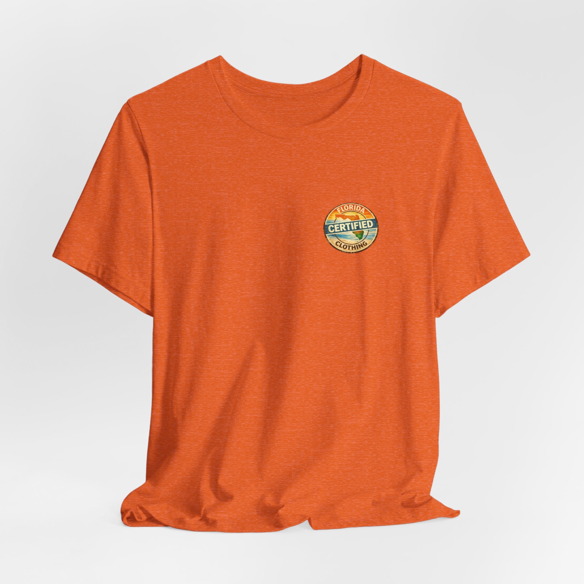 Florida Certified Clothing Tee — Vintage Beach Graphic Short Sleeve Shirt