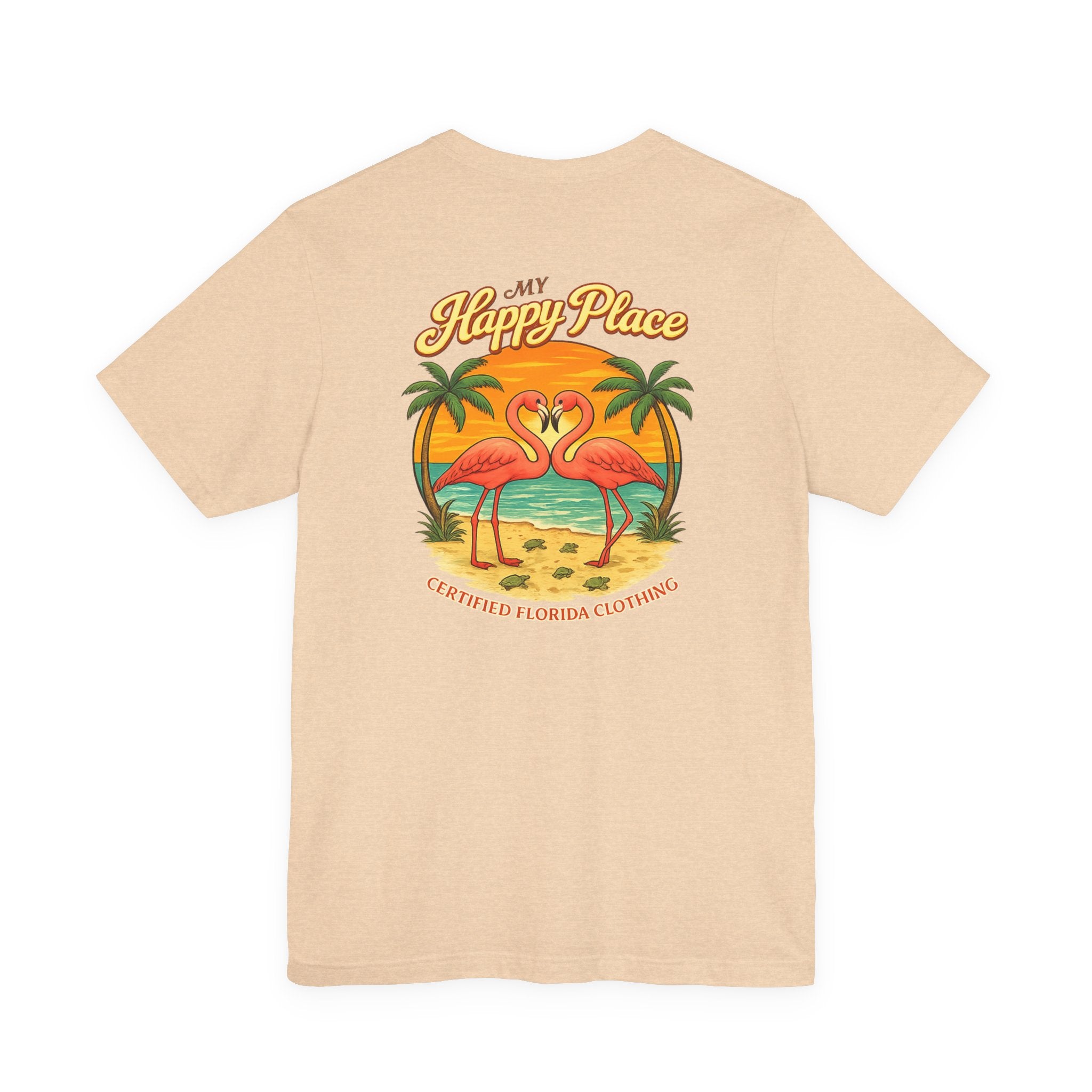 My Happy Place Flamingos & Sea Turtles T-Shirt