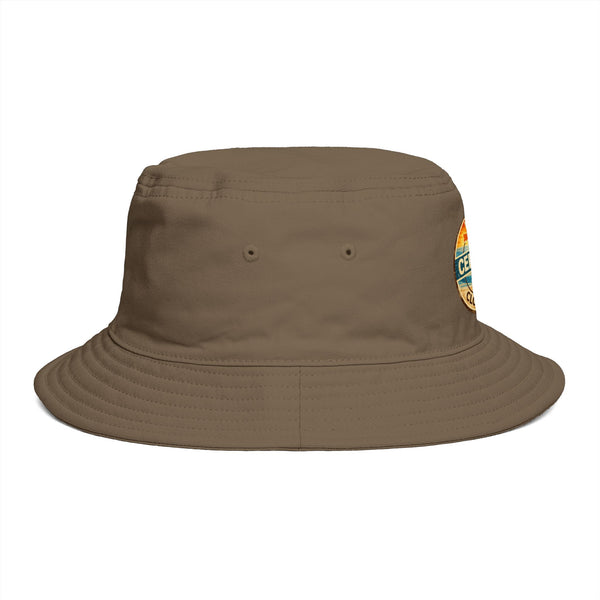 Florida Certified Clothing Bucket Hat — Retro Sunset Logo Beach Hat