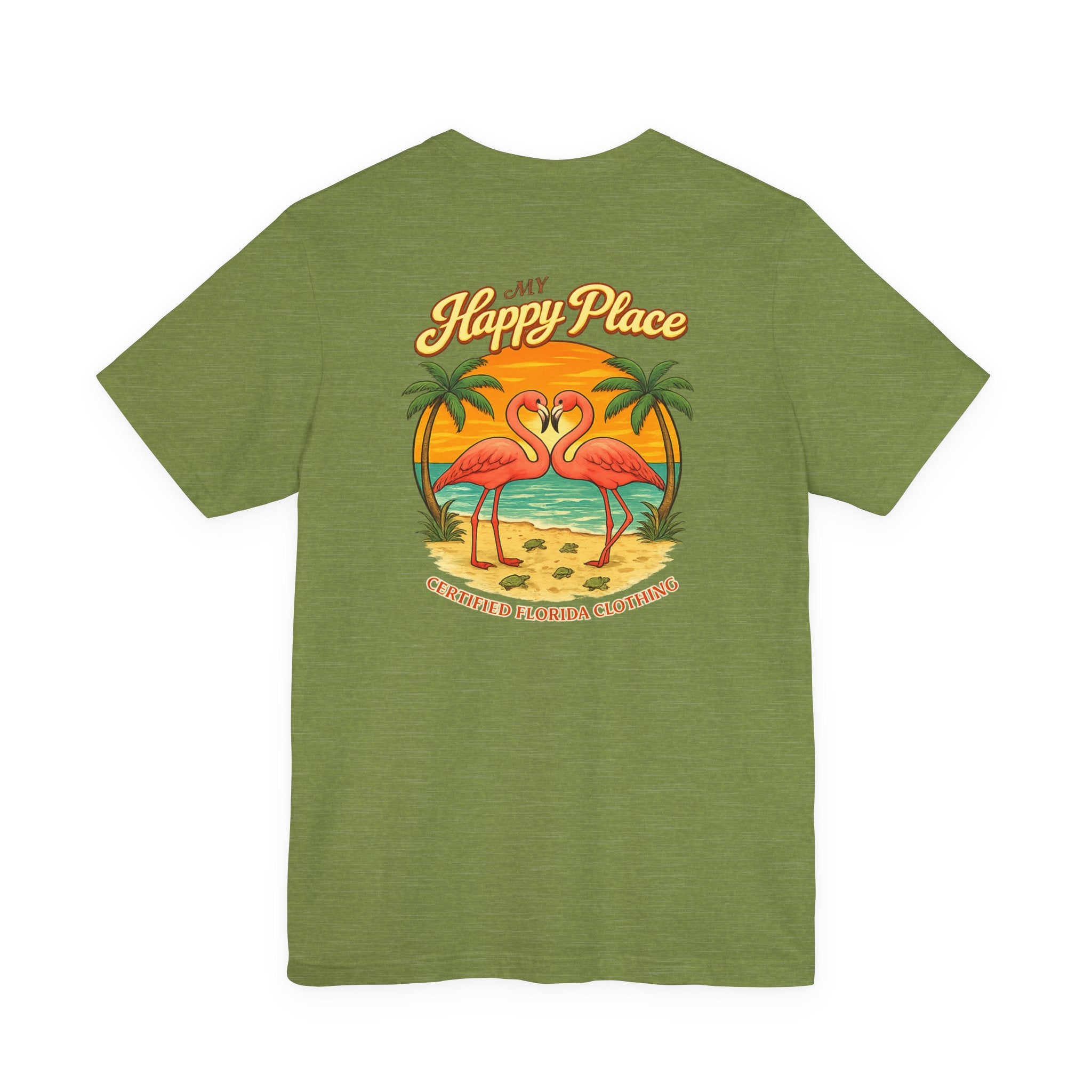 My Happy Place Flamingos & Sea Turtles T-Shirt