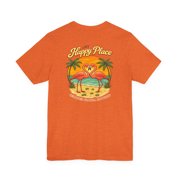 My Happy Place Flamingos & Sea Turtles T-Shirt
