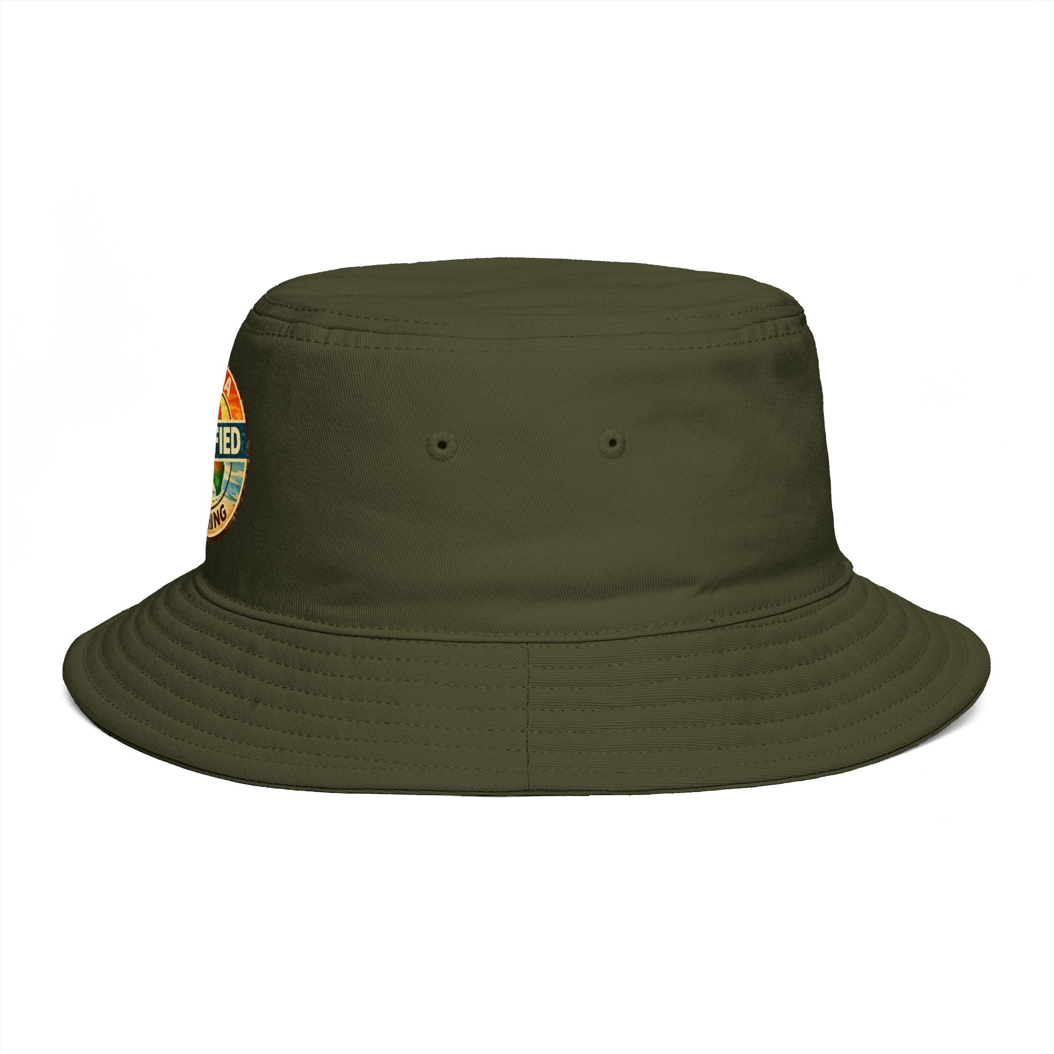 Florida Certified Clothing Bucket Hat — Retro Sunset Logo Beach Hat